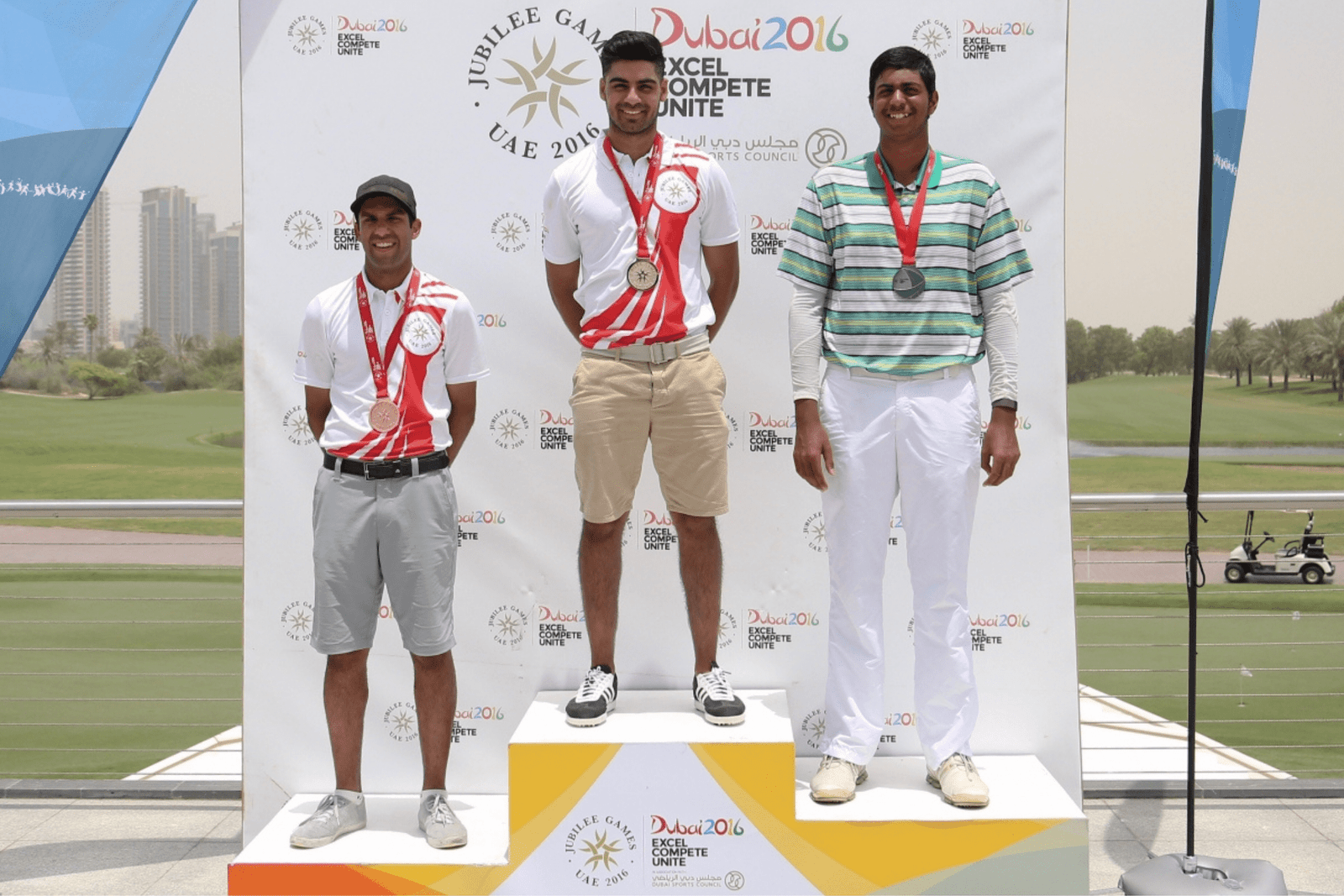 Jubilee Games 2016 - Golf Podium